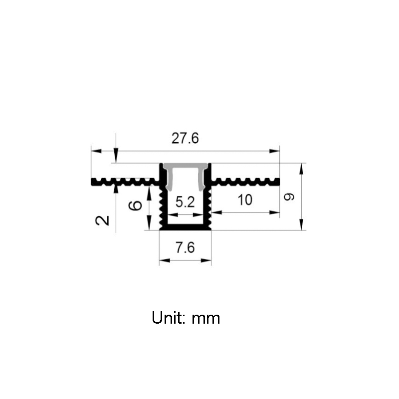 Recessed LED Channel Wall Aluminum Profile For 5mm Ultra Thin LED Strip Recessed LED Channel Wall Aluminum Profile For 5mm Ultra Thin LED Strip